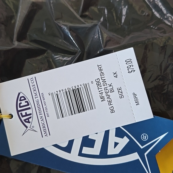 NWT Big Man AFTCO "REAPER," FISHERMAN HOODIE - Picture 9 of 12